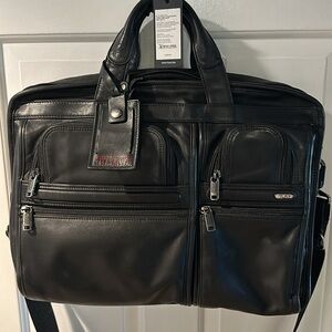 TUMI T-Pass Large Screen Laptop Slim Brief…Napa Leather